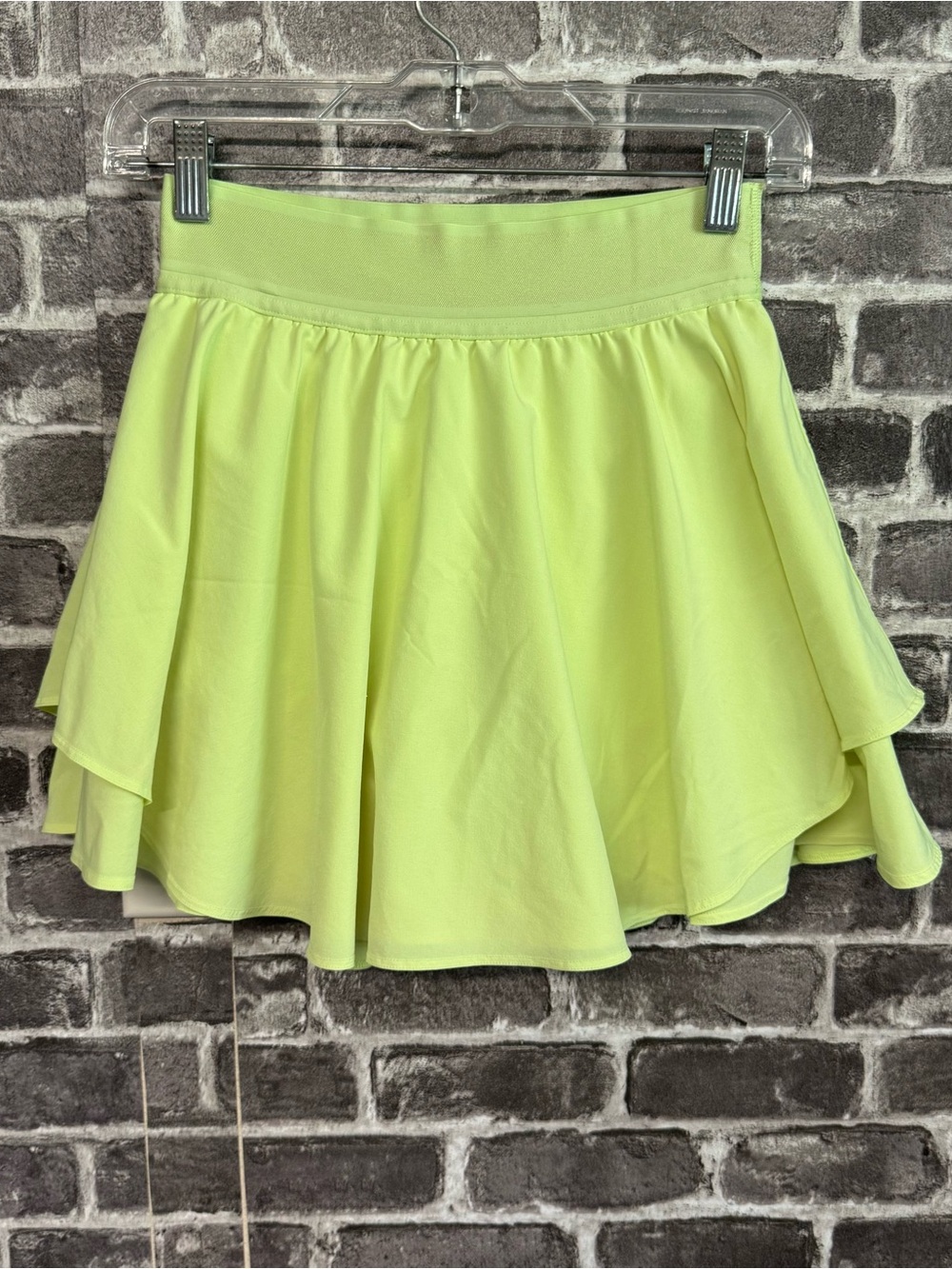 Lululemon Court Rival High Rise Skirt bright yellow skort tall
